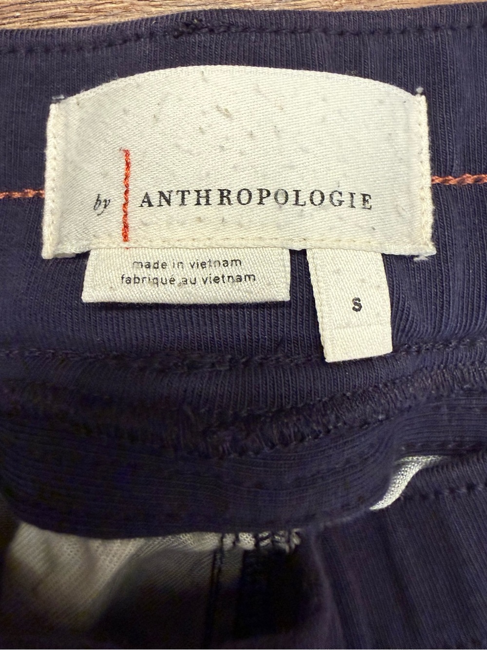 Anthropologie Kallie Floral Pull On Drawstring High Waist Ankle Jogger Size S - Picture 4 of 11